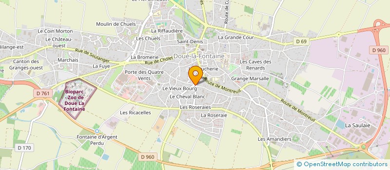 localisation de l'entreprise MONSIEUR JEAN DEVAUD  DOUE-EN-ANJOU