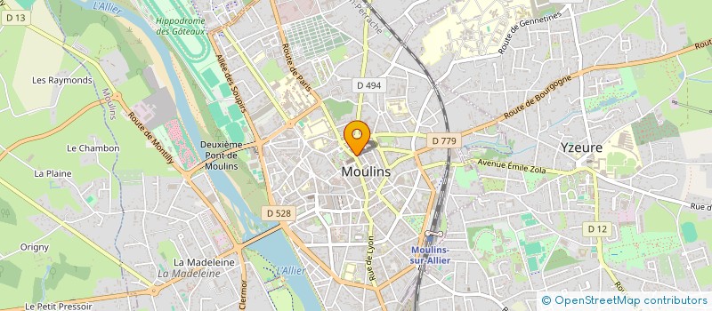 localisation de l'entreprise MONSIEUR JEAN DEVAUX  MOULINS