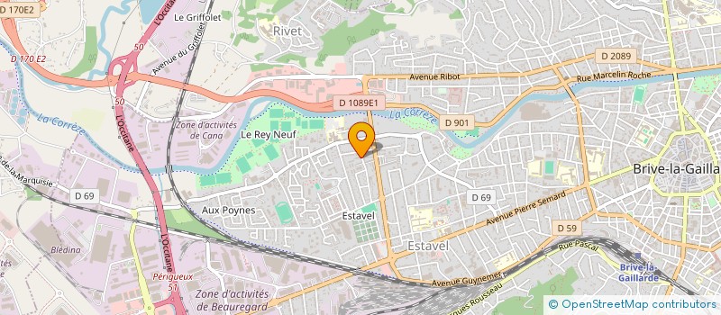 localisation de l'entreprise MONSIEUR JEAN DEVAUX  BRIVE-LA-GAILLARDE