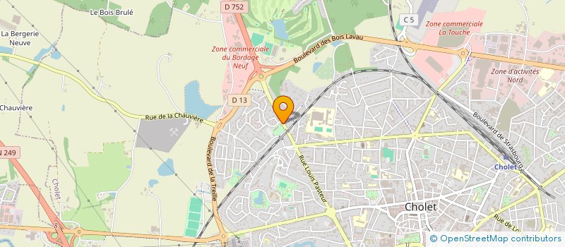 localisation de l'entreprise MONSIEUR JEAN DEVIENNE  CHOLET