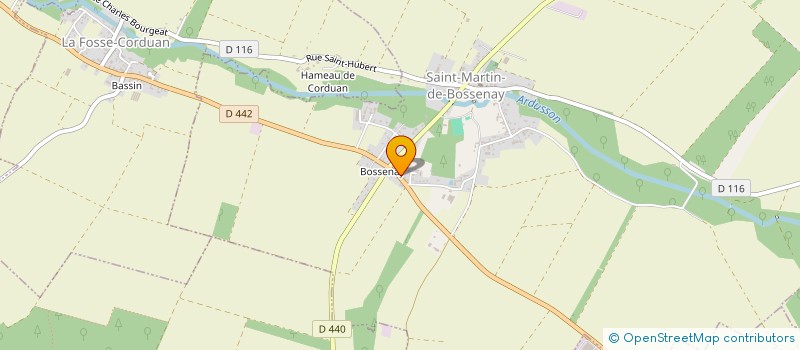 localisation de l'entreprise MONSIEUR JEAN DEVINAT  SAINT-MARTIN-DE-BOSSENAY