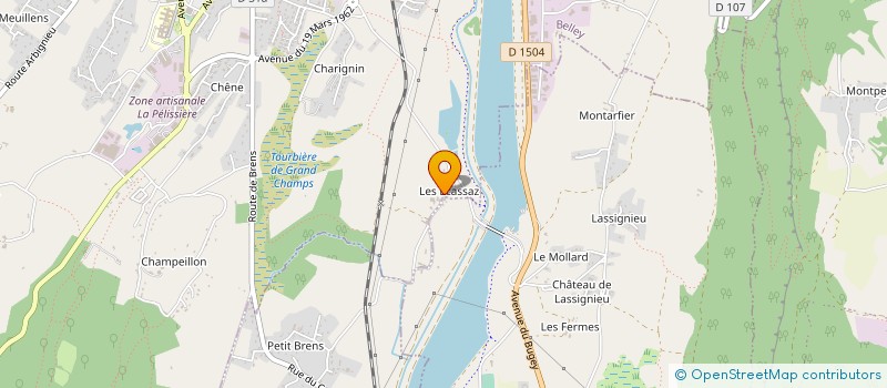 localisation de l'entreprise MONSIEUR JEAN DEVOISIN  BELLEY