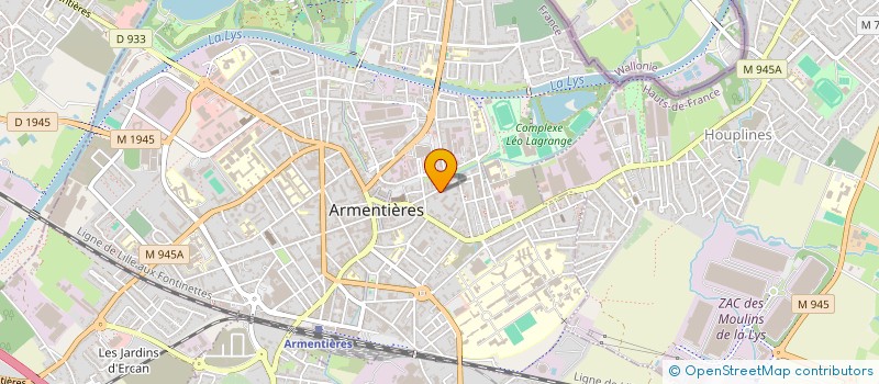 localisation de l'entreprise MONSIEUR JEAN DEVRIESE  ARMENTIERES