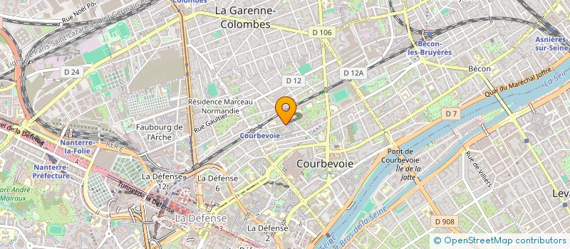 localisation de l'entreprise MONSIEUR JEAN DEYBACH à COURBEVOIE