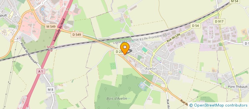 localisation de l'entreprise MONSIEUR JEAN DHAINAUT  AVELIN