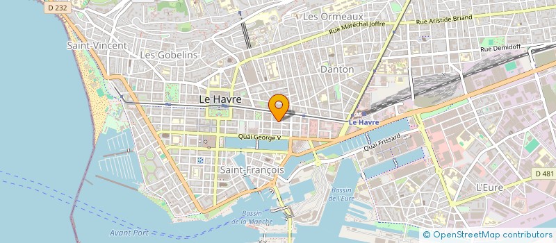 localisation de l'entreprise MONSIEUR JEAN DHALLUIN à LE HAVRE