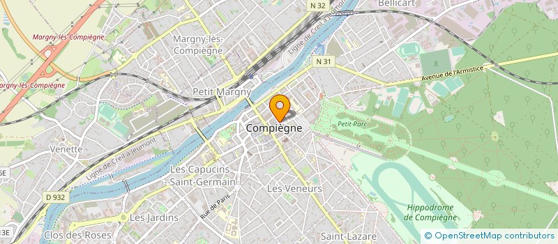 localisation de l'entreprise MONSIEUR JEAN DHILLY  COMPIEGNE