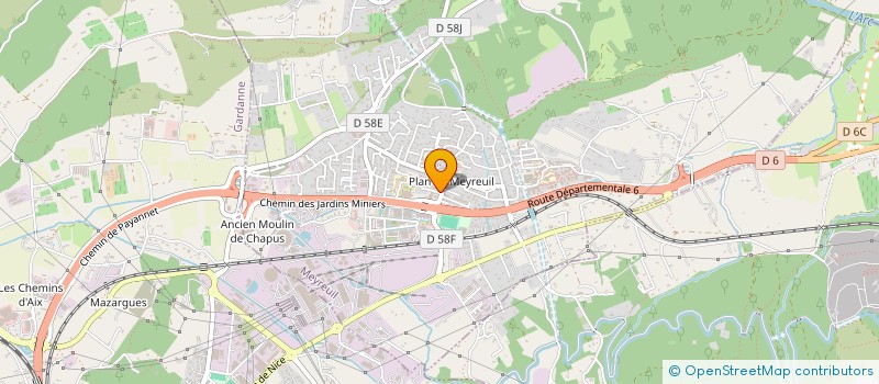 localisation de l'entreprise MONSIEUR JEAN DI BENEDETTO  MEYREUIL