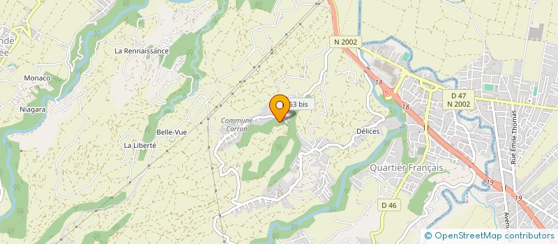 localisation de l'entreprise MONSIEUR JEAN DIDIER LAURATET  SAINTE-SUZANNE