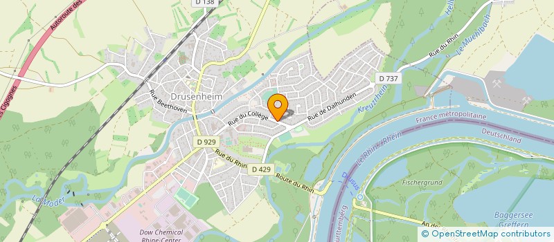 localisation de l'entreprise MONSIEUR JEAN DIEBOLD  DRUSENHEIM