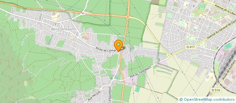 localisation de l'entreprise MONSIEUR JEAN DIETRICH  WINTZENHEIM