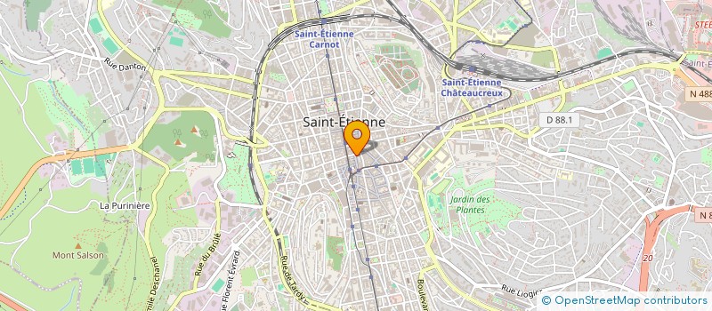 localisation de l'entreprise MONSIEUR JEAN DIMIER  SAINT-ETIENNE