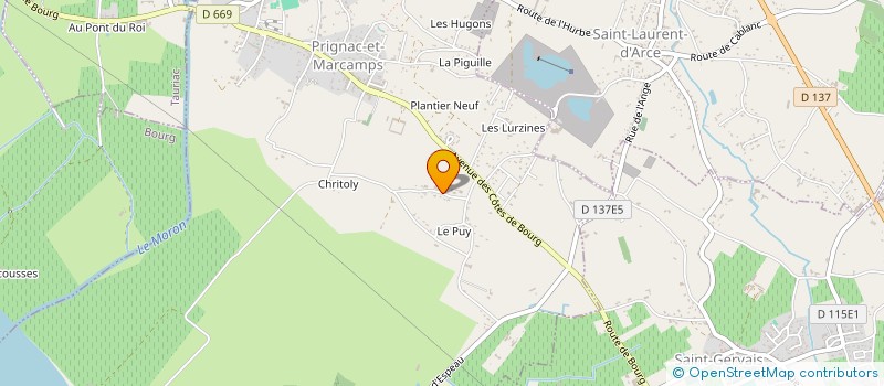 localisation de l'entreprise MONSIEUR JEAN DIMITRIJEVIC  PRIGNAC-ET-MARCAMPS