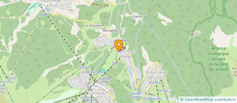 localisation de l'entreprise MONSIEUR JEAN DIOUF à COURCHEVEL