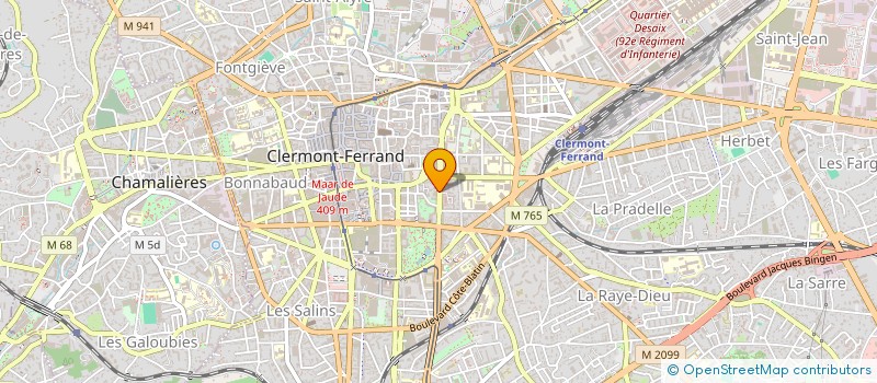 localisation de l'entreprise MONSIEUR JEAN DISCHAMP  CLERMONT-FERRAND