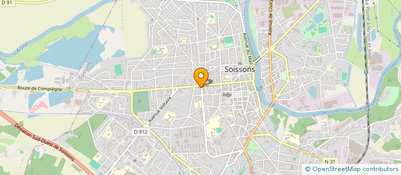 localisation de l'entreprise MONSIEUR JEAN DISLE à SOISSONS