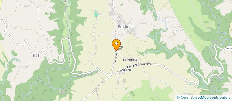 localisation de l'entreprise MONSIEUR JEAN DISSAC  PRADINAS