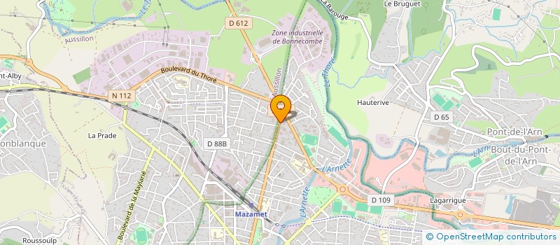 localisation de l'entreprise MONSIEUR JEAN DISSANE  MAZAMET