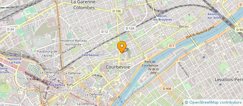 localisation de l'entreprise MONSIEUR JEAN DJIANE  COURBEVOIE