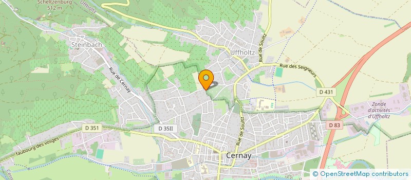 localisation de l'entreprise MONSIEUR JEAN DOERFLINGER  CERNAY