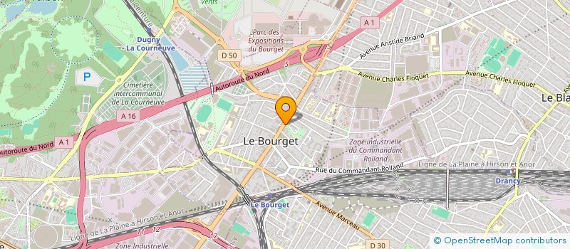 localisation de l'entreprise MONSIEUR JEAN DOMBRE à LE BOURGET