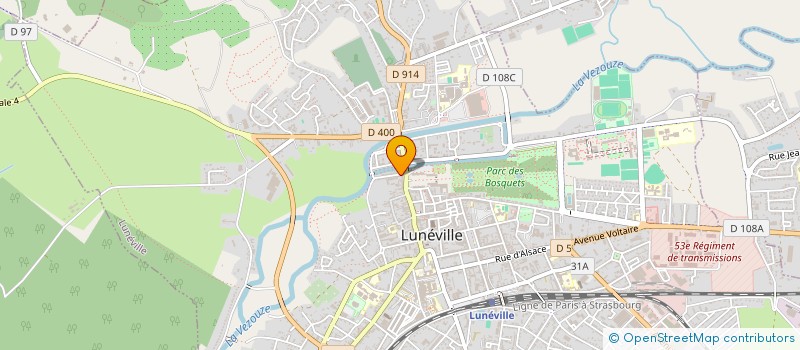 localisation de l'entreprise MONSIEUR JEAN DOMBRET à LUNEVILLE