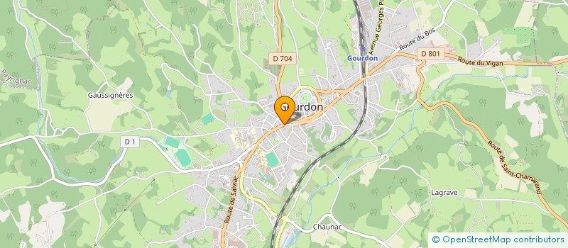 localisation de l'entreprise MONSIEUR JEAN DOMENE  GOURDON