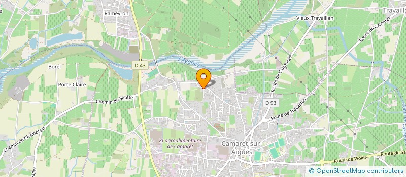 localisation de l'entreprise MONSIEUR JEAN DOMINGUEZ  CAMARET-SUR-AIGUES