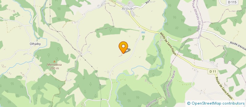 localisation de l'entreprise MONSIEUR JEAN-DOMINIQUE BISCAY  AROUE-ITHOROTS-OLHAIBY