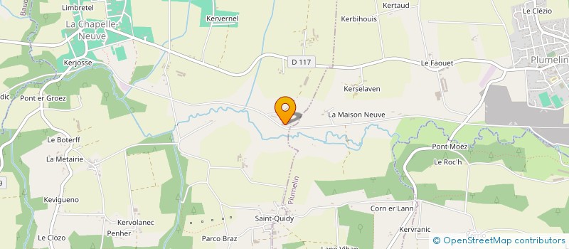 localisation de l'entreprise MONSIEUR JEAN-DOMINIQUE BULTEAU  LA CHAPELLE-NEUVE