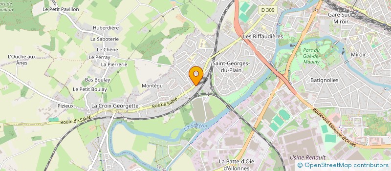 localisation de l'entreprise MONSIEUR JEAN-DOMINIQUE FAYARD  LE MANS