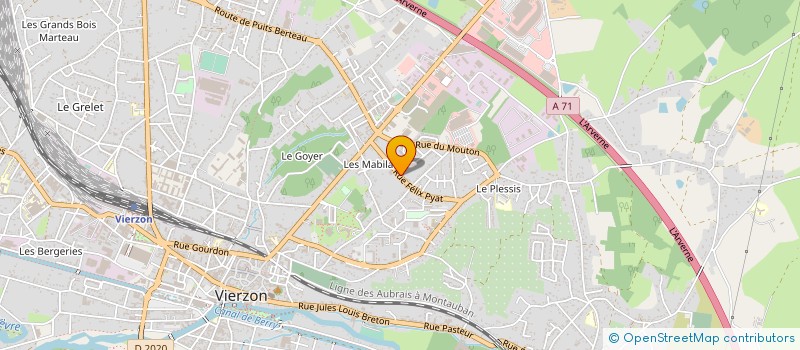 localisation de l'entreprise MONSIEUR JEAN-DOMINIQUE GATINOIS  VIERZON