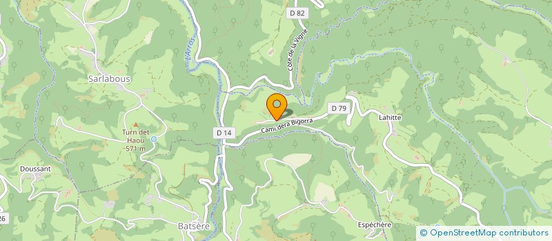 localisation de l'entreprise MONSIEUR JEAN-DOMINIQUE LARMET  BOURG-DE-BIGORRE