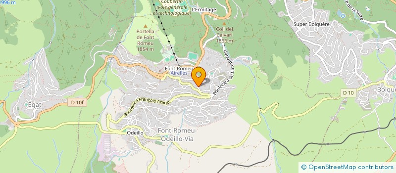 localisation de l'entreprise MONSIEUR JEAN-DOMINIQUE PARAYRE  FONT-ROMEU-ODEILLO-VIA