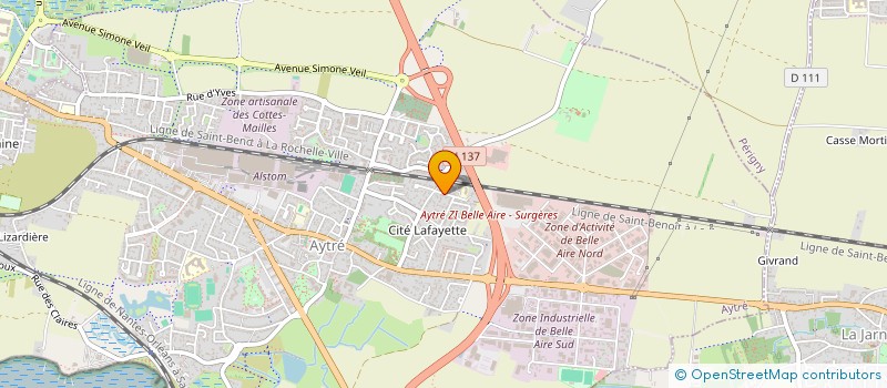 localisation de l'entreprise MONSIEUR JEAN-DOMINIQUE PREVOST  AYTRE