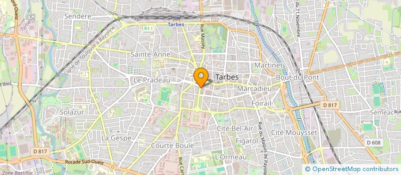 localisation de l'entreprise MONSIEUR JEAN DOMINIQUE SANTRAILLE  TARBES