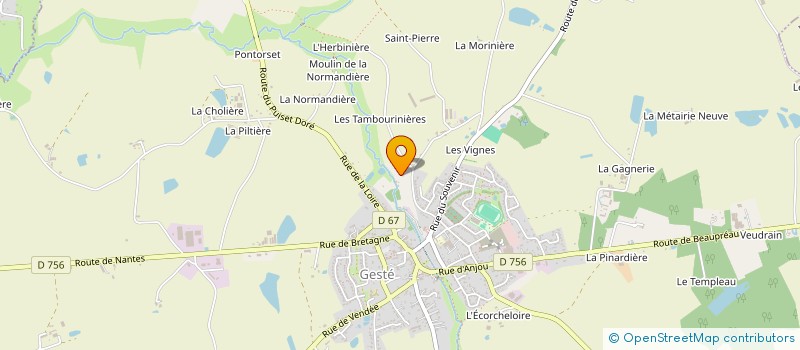 localisation de l'entreprise MONSIEUR JEAN DOMINIQUE SECHE  BEAUPREAU-EN-MAUGES