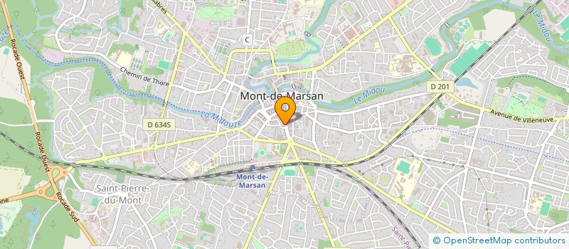localisation de l'entreprise MONSIEUR JEAN-DOMINIQUE THEZE  MONT-DE-MARSAN