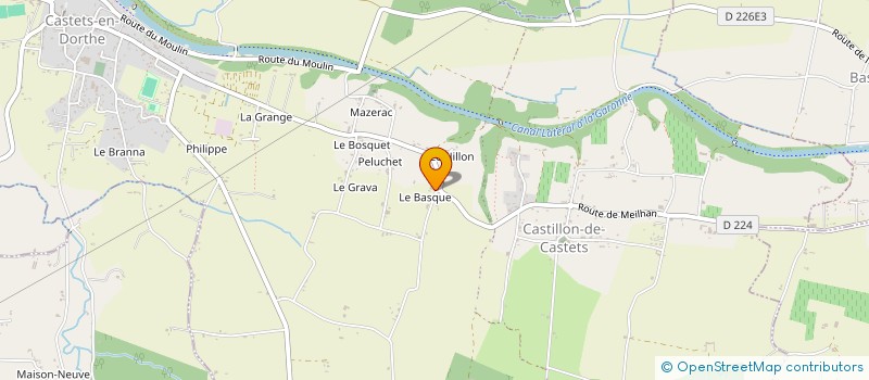 localisation de l'entreprise MONSIEUR JEAN DONADEL à CASTETS ET CASTILLON