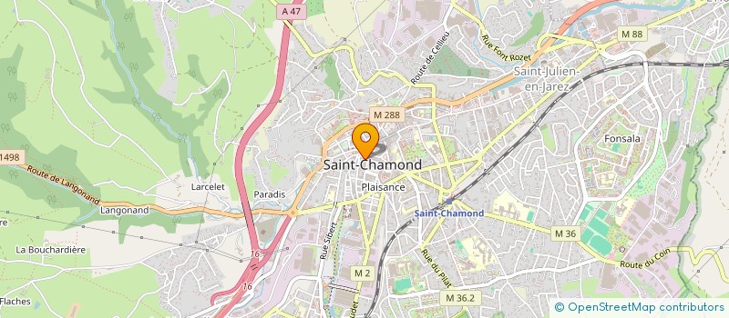 localisation de l'entreprise MONSIEUR JEAN DOREL  SAINT-CHAMOND