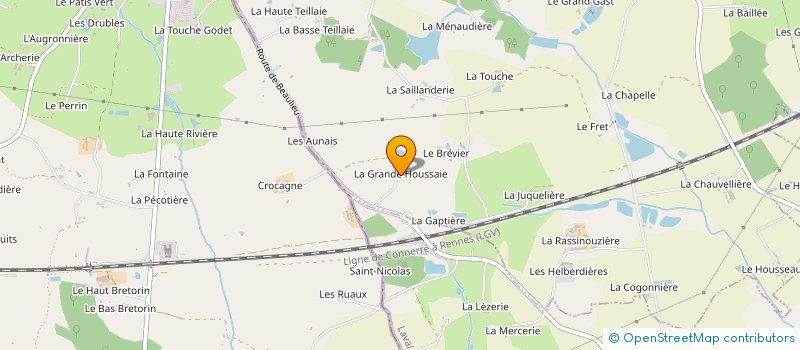 localisation de l'entreprise MONSIEUR JEAN DORGERE  SAINT-CYR-LE-GRAVELAIS