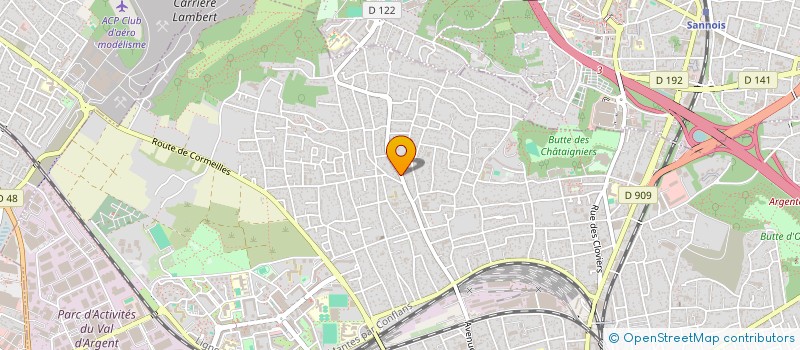 localisation de l'entreprise MONSIEUR JEAN DORISCA  ARGENTEUIL