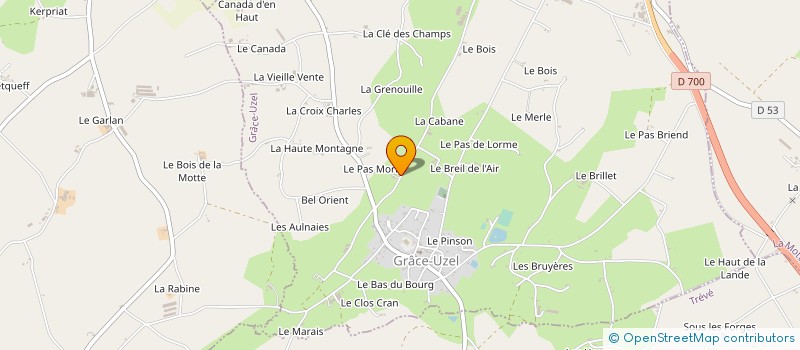 localisation de l'entreprise MONSIEUR JEAN DORMOIS à GRACE-UZEL