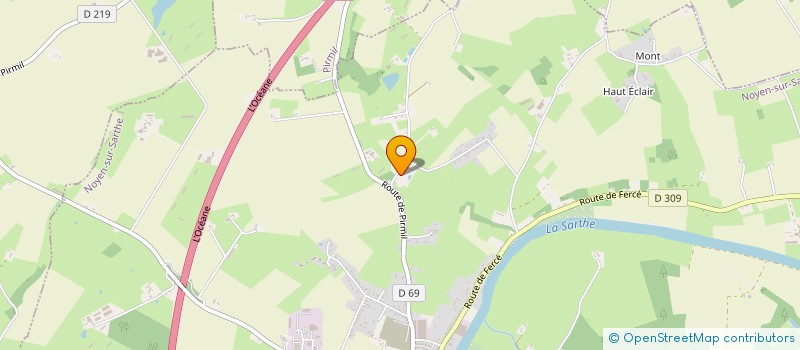 localisation de l'entreprise MONSIEUR JEAN DORVAL  NOYEN SUR SARTHE