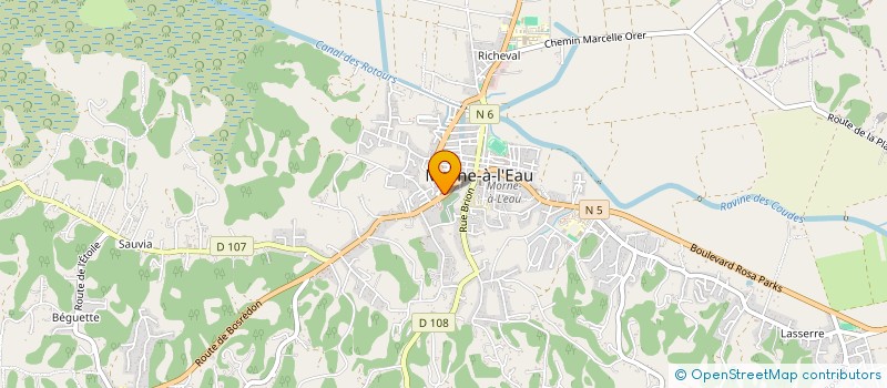 localisation de l'entreprise MONSIEUR JEAN DORVAL  MORNE-A-L'EAU