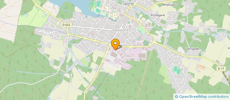 localisation de l'entreprise MONSIEUR JEAN DOUCET  SOUSTONS