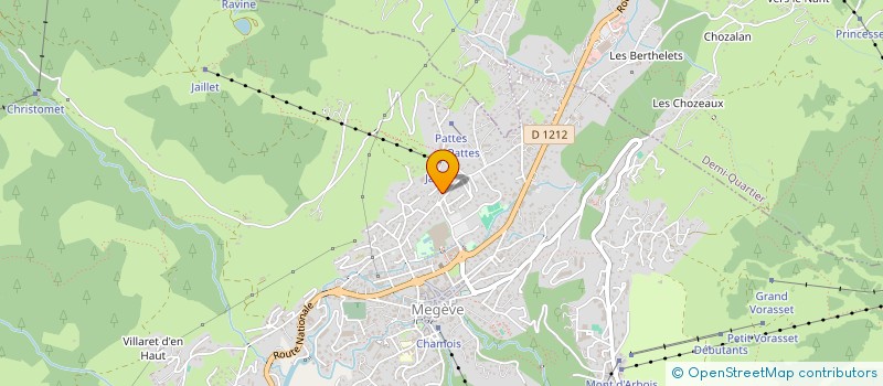 localisation de l'entreprise MONSIEUR JEAN DOUCHET  MEGEVE