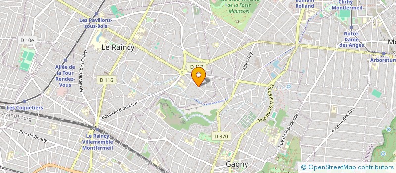 localisation de l'entreprise MONSIEUR JEAN DOUCHY  LE RAINCY