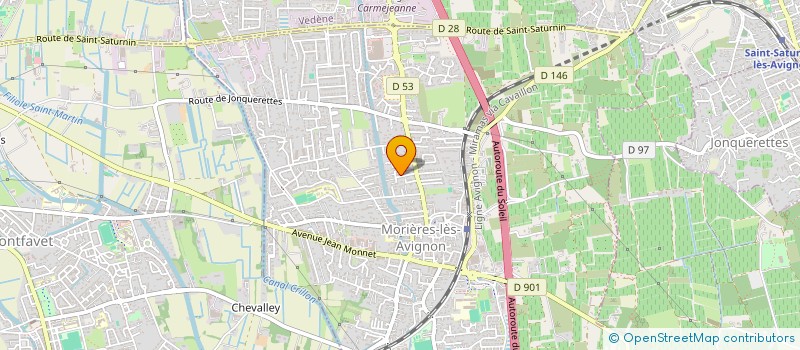 localisation de l'entreprise MONSIEUR JEAN DOULMET  MORIERES LES AVIGNON