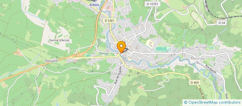 localisation de l'entreprise MONSIEUR JEAN DOUSSOT  MESNAY